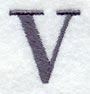 Bodoni Letter V (3 Inch)