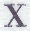 Bodoni Letter X (3 Inch)