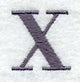 Bodoni Letter X (3 Inch)