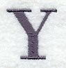 Bodoni Letter Y (3 Inch)