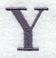 Bodoni Letter Y (3 Inch)