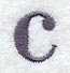 Bodoni Lower Case Letter c (3 Inch)