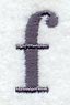 Bodoni Lower Case Letter f (3 Inch)
