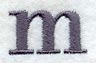 Bodoni Lower Case Letter m (3 Inch)