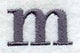 Bodoni Lower Case Letter m (3 Inch)