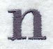 Bodoni Lower Case Letter n (3 Inch)