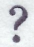 Bodoni Question Mark (3 Inch)