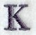 Bodoni Letter K (3 Inch)