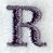 Bodoni Letter R (3 Inch)