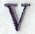 Bodoni Letter V (3 Inch)