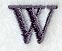 Bodoni Letter W (3 Inch)