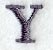 Bodoni Letter Y (3 Inch)