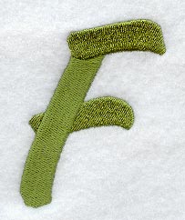 Book Script Letter F (3 Inch)