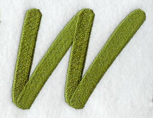 Book Script Letter W (3 Inch)