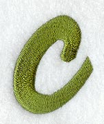 Book Script Lower Case Letter c (3 Inch)