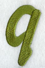 Book Script Lower Case Letter q (3 Inch)