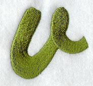 Book Script Lower Case Letter v (3 Inch)