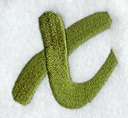 Book Script Lower Case Letter x (3 Inch)