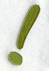 Book Script Exclamation Point (3 Inch)