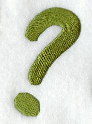 Book Script Question Mark (3 Inch)