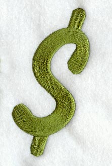 Book Script Dollar Sign (3 Inch)