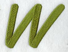 Book Script Letter W (3 Inch)