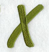 Book Script Letter X (3 Inch)