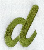 Book Script Lower Case Letter d (3 Inch)