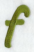 Book Script Lower Case Letter f (3 Inch)