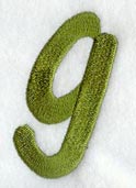 Book Script Lower Case Letter g (3 Inch)