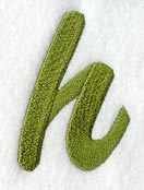 Book Script Lower Case Letter h (3 Inch)