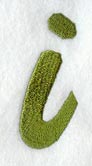 Book Script Lower Case Letter i (3 Inch)