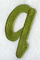 Book Script Lower Case Letter q (3 Inch)
