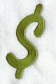 Book Script Dollar Sign (3 Inch)