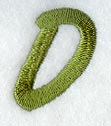 Book Script Letter D (3 Inch)