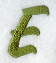 Book Script Letter E (3 Inch)