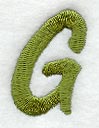 Book Script Letter G (3 Inch)