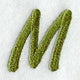 Book Script Letter M (3 Inch)