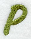 Book Script Letter P (3 Inch)