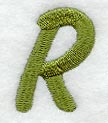Book Script Letter R (3 Inch)
