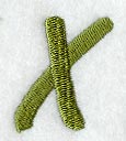 Book Script Letter X (3 Inch)