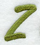 Book Script Letter Z (3 Inch)
