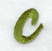 Book Script Lower Case Letter c (3 Inch)