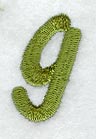 Book Script Lower Case Letter g (3 Inch)
