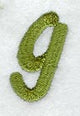 Book Script Lower Case Letter g (3 Inch)