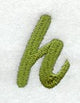 Book Script Lower Case Letter h (3 Inch)