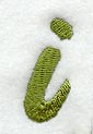 Book Script Lower Case Letter i (3 Inch)