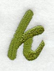 Book Script Lower Case Letter k (3 Inch)