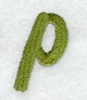 Book Script Lower Case Letter p (3 Inch)