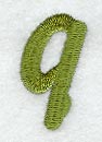 Book Script Lower Case Letter q (3 Inch)
